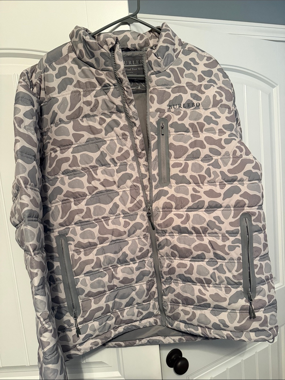 Mens Burlebo Camo Puffer Jacket